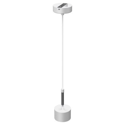 Lampadario a sospensione con filo ARENA 1xGX53/11W/230V bianco/cromo lucido