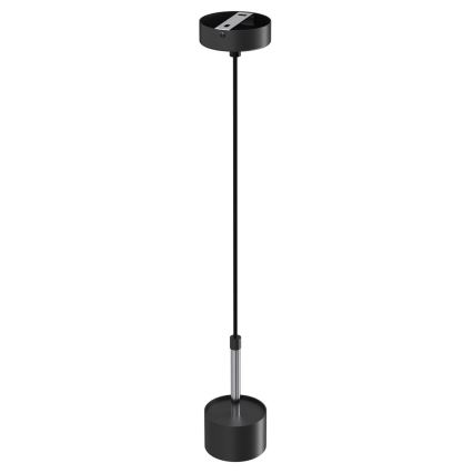 Lampadario a sospensione con filo ARENA 1xGX53/11W/230V nero/cromo lucido