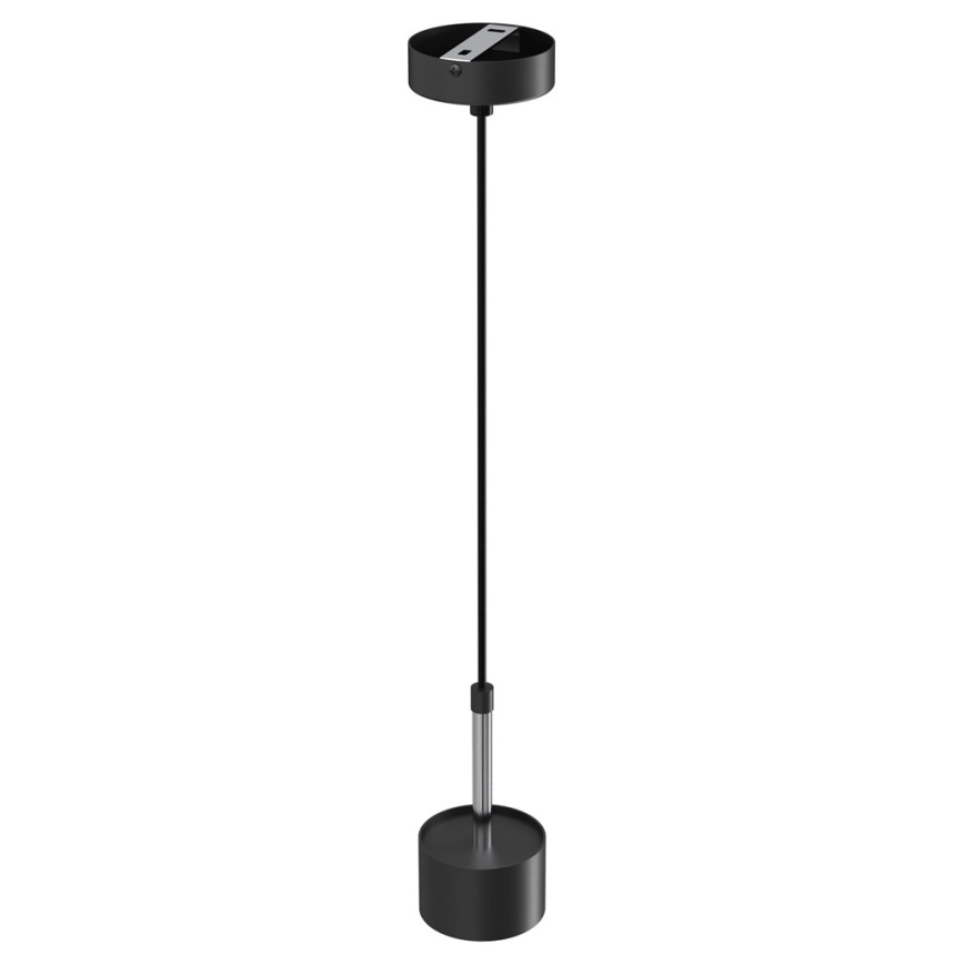 Lampadario a sospensione con filo ARENA 1xGX53/11W/230V nero/cromo lucido