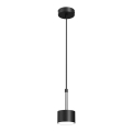 Lampadario a sospensione con filo ARENA 1xGX53/11W/230V nero/cromo lucido