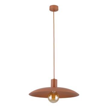 Lampadario a sospensione con filo ASTRA 1xE27/15W/230V diametro 41 cm color mattone