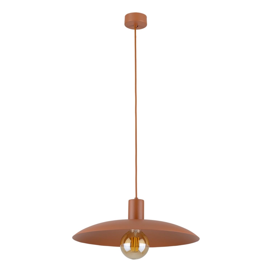 Lampadario a sospensione con filo ASTRA 1xE27/15W/230V diametro 41 cm color mattone