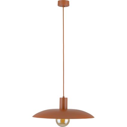 Lampadario a sospensione con filo ASTRA 1xE27/15W/230V diametro 41 cm color mattone