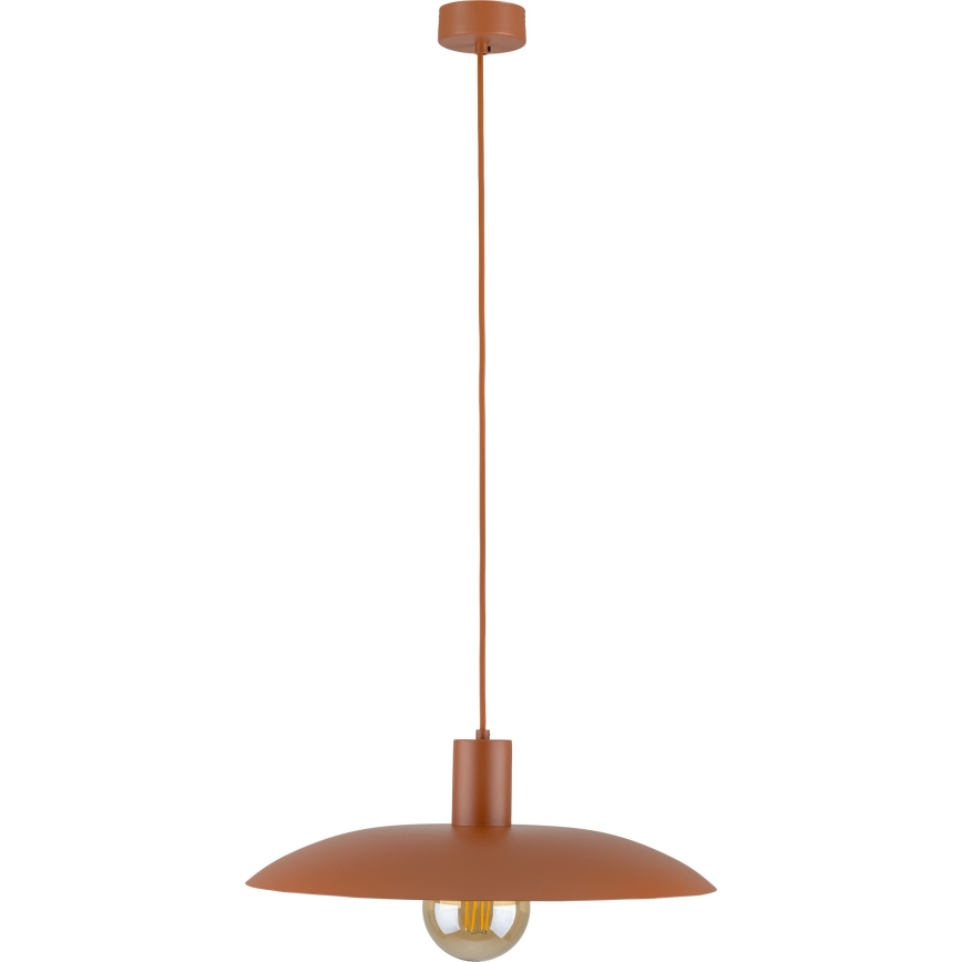 Lampadario a sospensione con filo ASTRA 1xE27/15W/230V diametro 41 cm color mattone