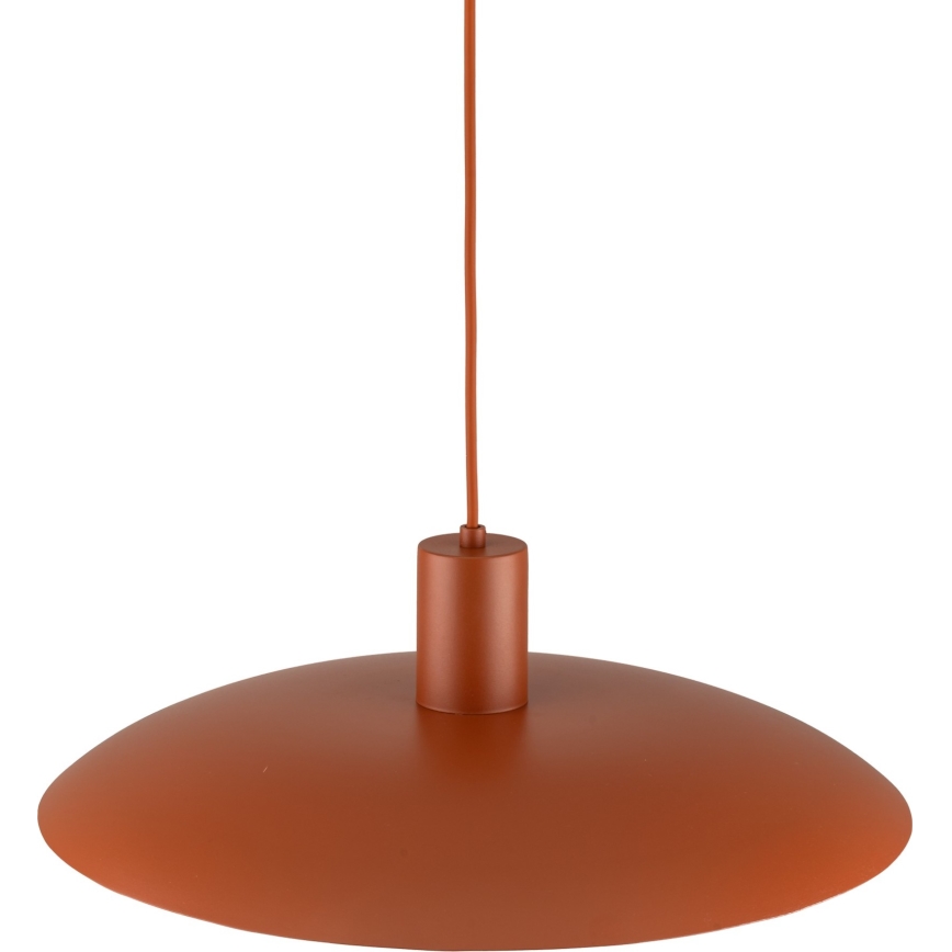 Lampadario a sospensione con filo ASTRA 1xE27/15W/230V diametro 41 cm color mattone