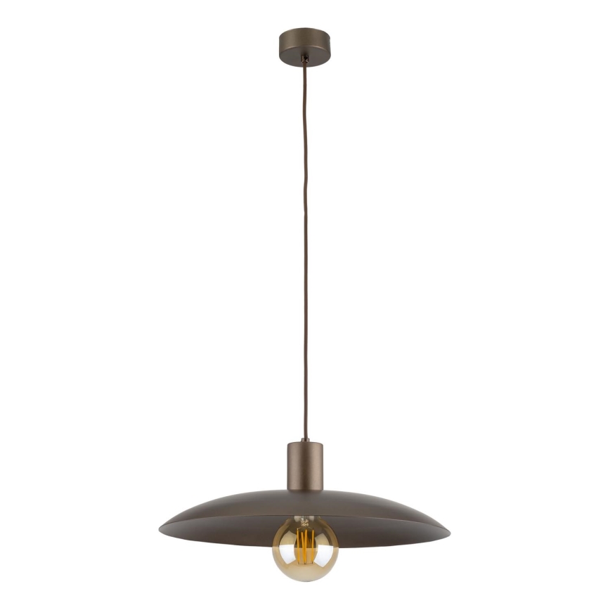 Lampadario a sospensione con filo ASTRA 1xE27/15W/230V diametro 41 cm marrone