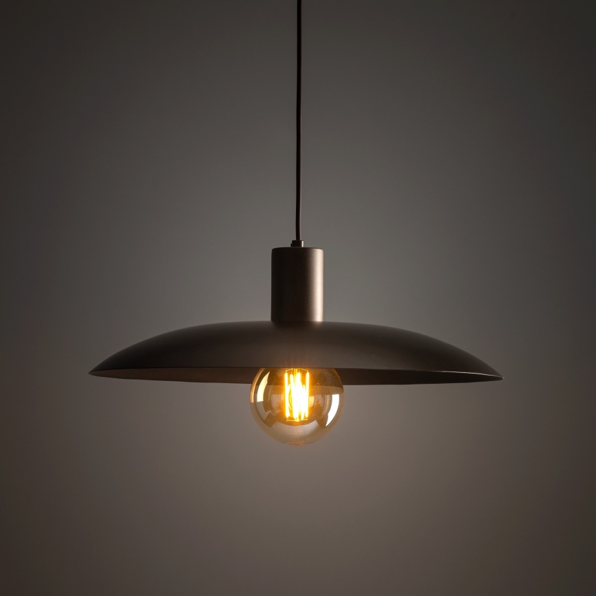 Lampadario a sospensione con filo ASTRA 1xE27/15W/230V diametro 41 cm marrone