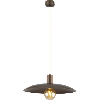 Lampadario a sospensione con filo ASTRA 1xE27/15W/230V diametro 41 cm marrone