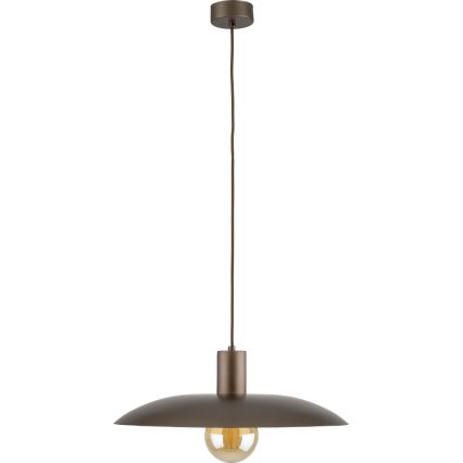 Lampadario a sospensione con filo ASTRA 1xE27/15W/230V diametro 41 cm marrone
