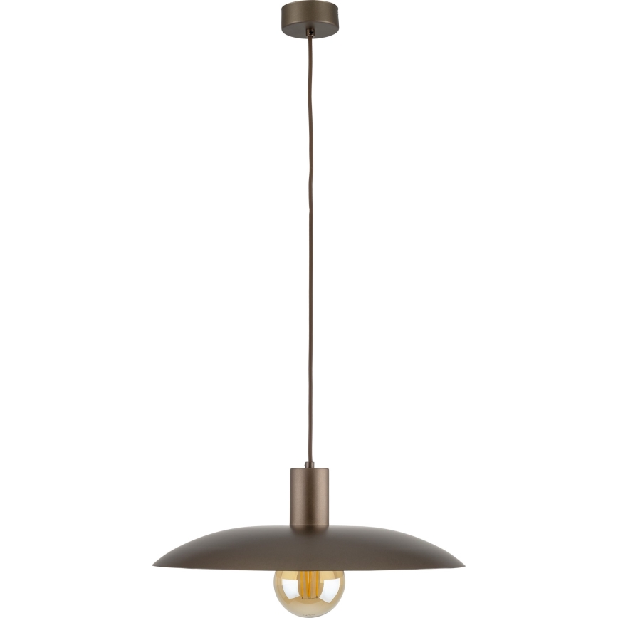 Lampadario a sospensione con filo ASTRA 1xE27/15W/230V diametro 41 cm marrone