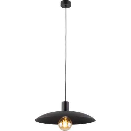 Lampadario a sospensione con filo ASTRA 1xE27/15W/230V diametro 41 cm nero