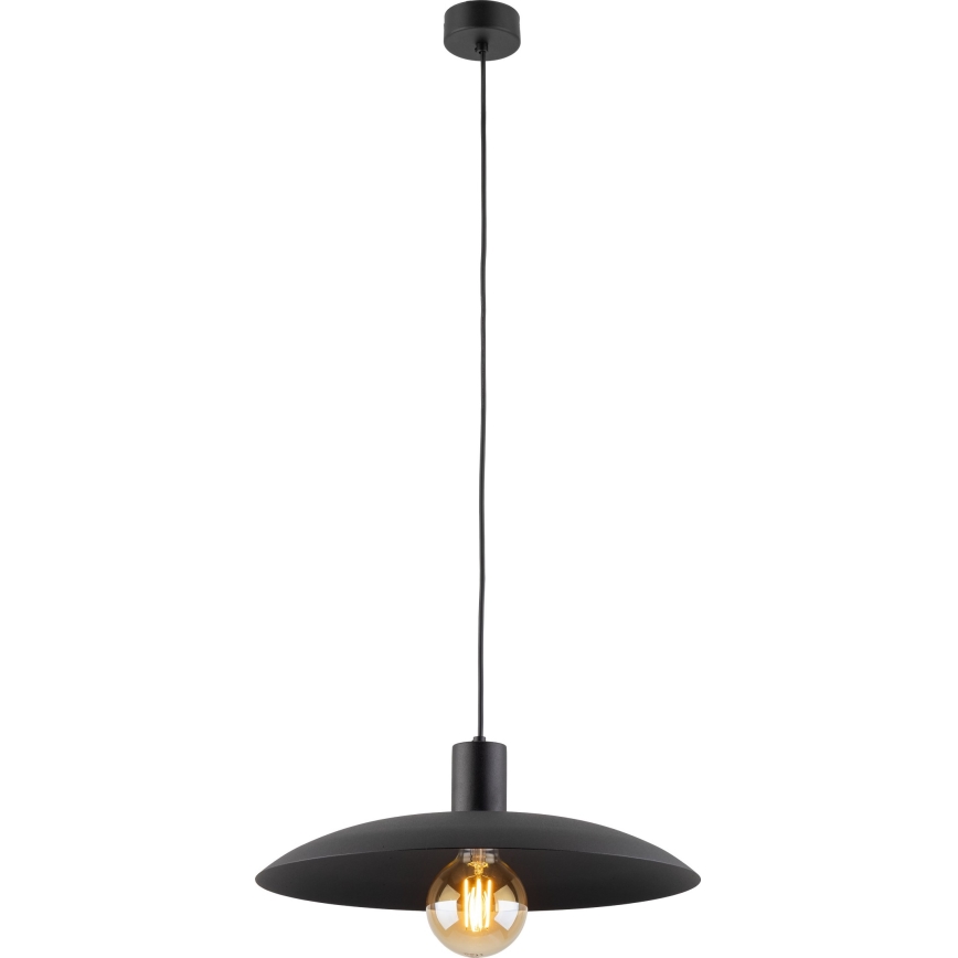 Lampadario a sospensione con filo ASTRA 1xE27/15W/230V diametro 41 cm nero