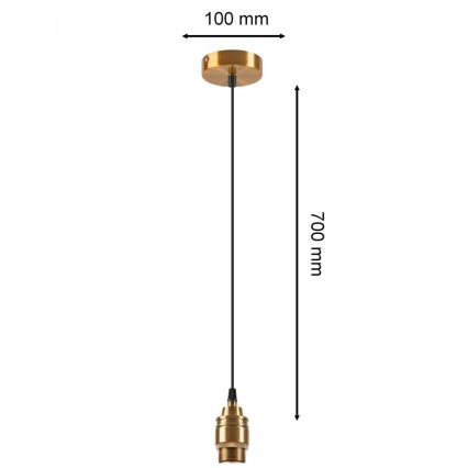 Lampadario a sospensione con filo ASTRA 1xE27/60W/230V