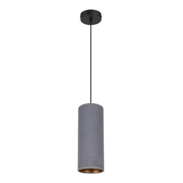 Lampadario a sospensione con filo AVALO 1xE27/60W/230V grigio