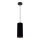 Lampadario a sospensione con filo AVALO 1xE27/60W/230V nero