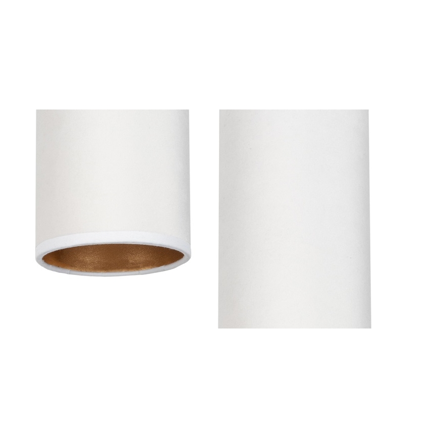 Lampadario a sospensione con filo AVALO 2xE27/60W/230V diametro 20 cm bianco
