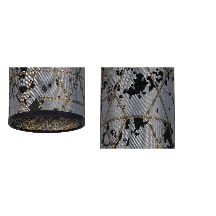 Lampadario a sospensione con filo AVALO 2xE27/60W/230V diametro 20 cm grigio/nero