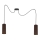 Lampadario a sospensione con filo AVALO 2xE27/60W/230V ragno marrone/rame