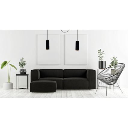 Lampadario a sospensione con filo AVALO 2xE27/60W/230V ragno nero