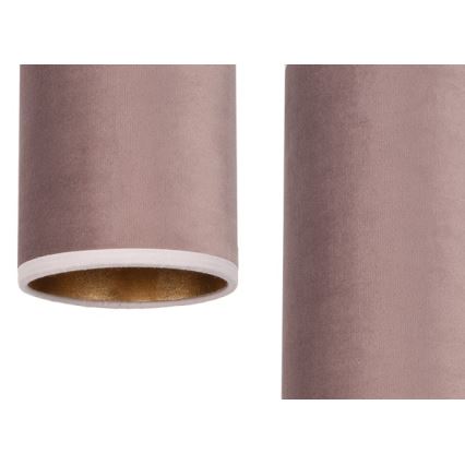Lampadario a sospensione con filo AVALO 2xE27/60W/230V ragno rosa/rame