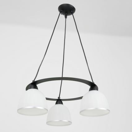 Lampadario a sospensione con filo AVIA 3xE27/60W/230V