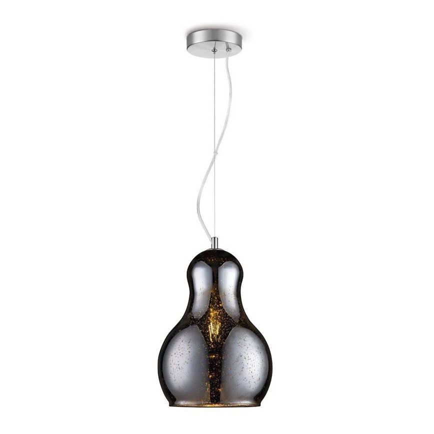 Lampadario a sospensione con filo BELLO 1xE27/60W/230V diametro 30 cm cromo