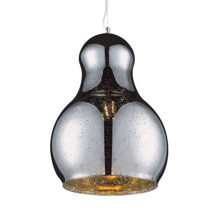 Lampadario a sospensione con filo BELLO 1xE27/60W/230V diametro 30 cm cromo