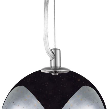 Lampadario a sospensione con filo BELLO 1xE27/60W/230V diametro 30 cm cromo