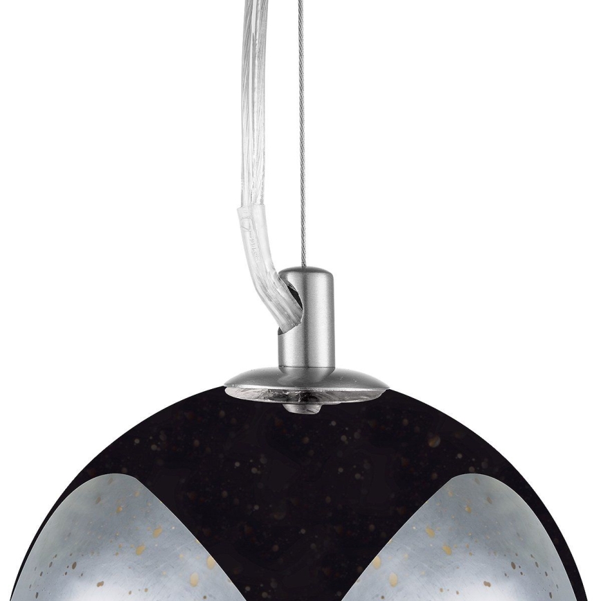 Lampadario a sospensione con filo BELLO 1xE27/60W/230V diametro 30 cm cromo