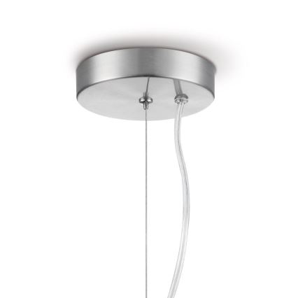 Lampadario a sospensione con filo BELLO 1xE27/60W/230V diametro 30 cm cromo