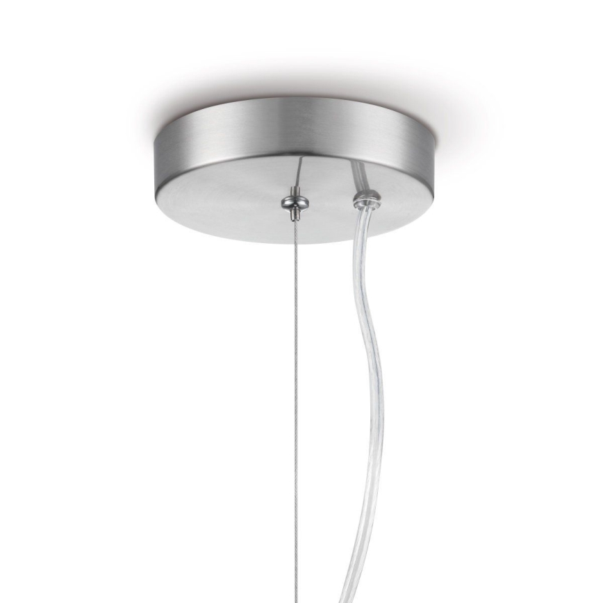 Lampadario a sospensione con filo BELLO 1xE27/60W/230V diametro 30 cm cromo
