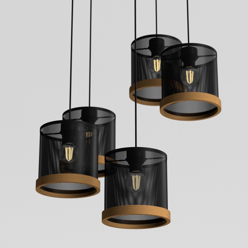 Lampadario a sospensione con filo BERIL 5xE27/60W/230V