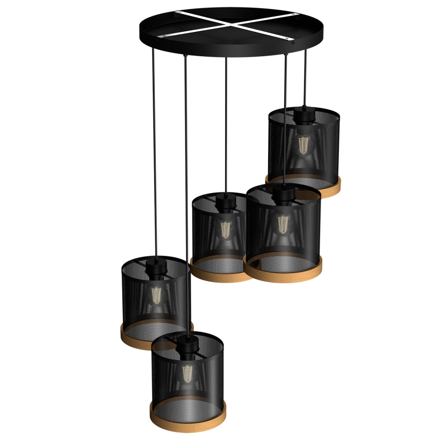 Lampadario a sospensione con filo BERIL 5xE27/60W/230V