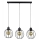 Lampadario a sospensione con filo BERIS 3xE27/60W/230V quercia