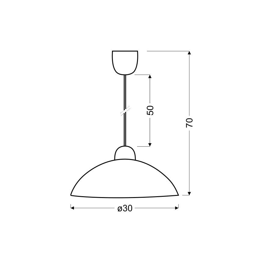 Lampadario a sospensione con filo BILBAO 1xE27/60W/230V