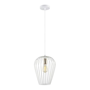 Lampadario a sospensione con filo BLANCHE 1xE27/11W/230V bianco