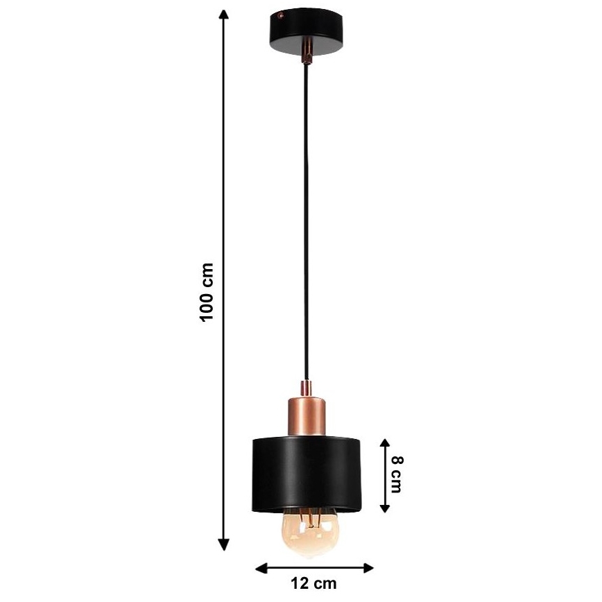 Lampadario a sospensione con filo BODO 1xE27/60W/230V
