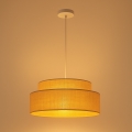 Lampadario a sospensione con filo BOHO 1xE27/60W/230V diametro 40 cm beige