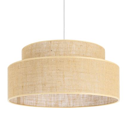 Lampadario a sospensione con filo BOHO 1xE27/60W/230V diametro 40 cm beige