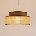 Lampadario a sospensione con filo BOHO 1xE27/60W/230V marrone/beige