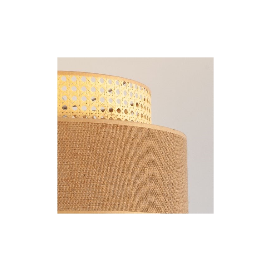 Lampadario a sospensione con filo BOHO 1xE27/60W/230V rattan