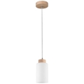 Lampadario a sospensione con filo BOSCO 1xE27/60W/230V quercia