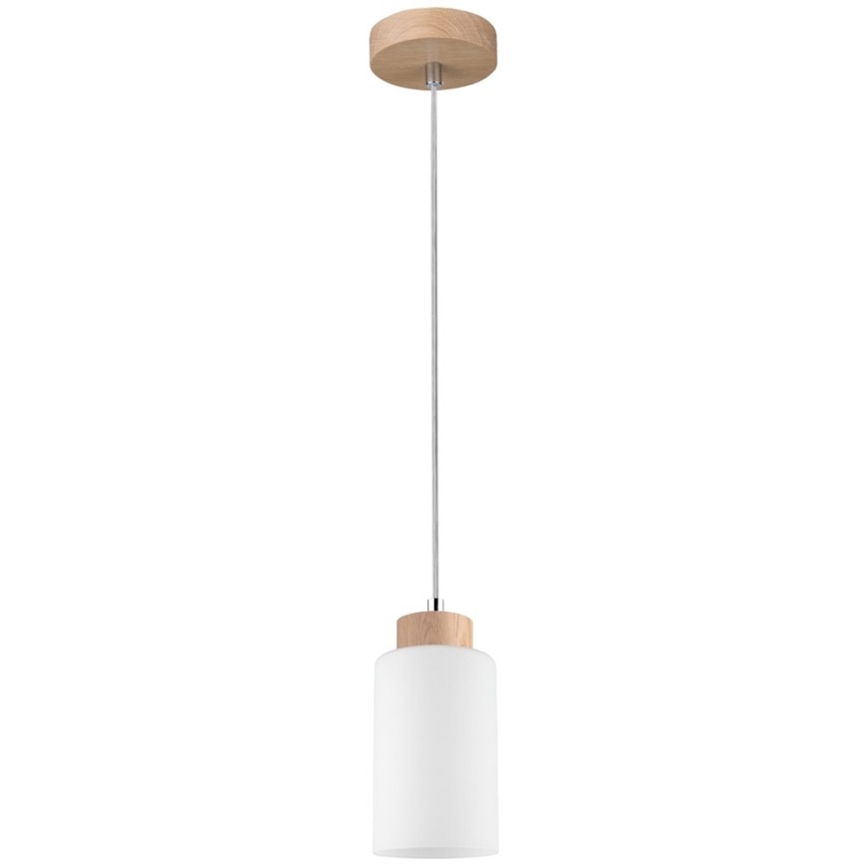 Lampadario a sospensione con filo BOSCO 1xE27/60W/230V quercia