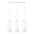 Lampadario a sospensione con filo BRINA 3xG9/8W/230V bianco