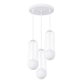 Lampadario a sospensione con filo BRINA 3xG9/8W/230V bianco