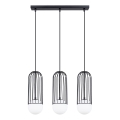 Lampadario a sospensione con filo BRINA 3xG9/8W/230V nero
