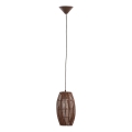 Lampadario a sospensione con filo BURI 1xE27/15W/230V marrone