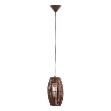 Lampadario a sospensione con filo BURI 1xE27/15W/230V marrone