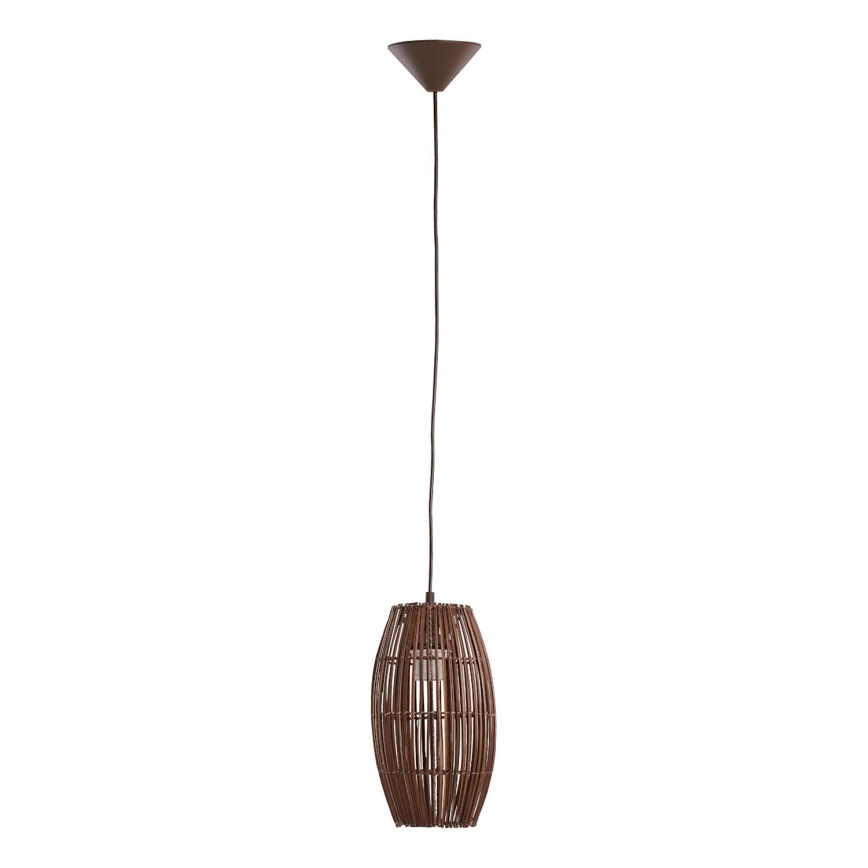 Lampadario a sospensione con filo BURI 1xE27/15W/230V marrone