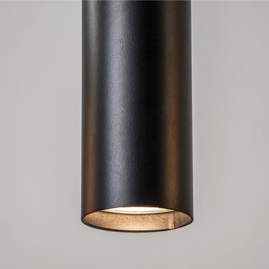 Lampadario a sospensione con filo CALYPSO 3xGU10/60W/230V + 5xE27/60W nero/oro